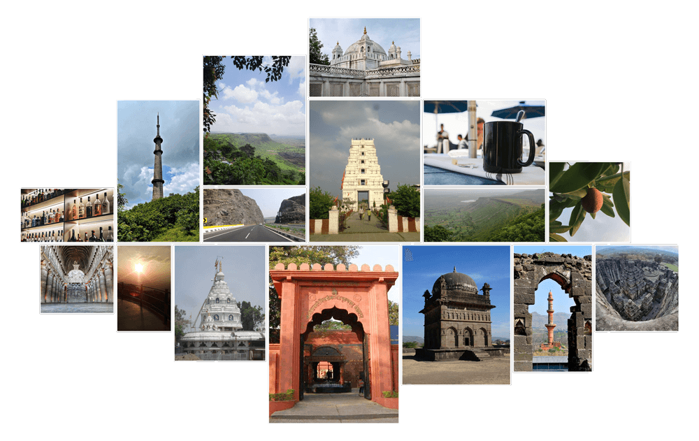 Tourist places collage image